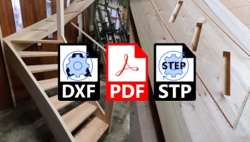 Esportazione DXF/DWG, PDF, STEP per macchine CNC